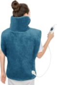 RRP £29.99 RENPHO Electric Heating Pad for Back and Shoulders (60x90cm) Flannel Fast-Heated Pad
