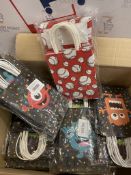 RRP £120 Set of 7 x 16-PCS Botance Kids Favor Bags, Kraft Paper Bags Party Gift Bags