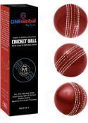 RRP £60 Set of 4 x 3-Pack OneGlobal Soft & Safe Indoor/ Outdoor Incrediball Cricket Balls