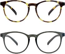 RRP £200 Set of 10 x LifeArt 2-Pairs Blue Light Blocking Glasses, Anti Eyestrain, Computer Reading