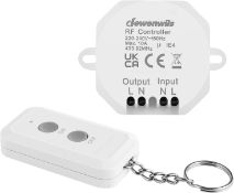 RRP £42 Set of 3 x DEWENWILS Wireless Light Switch Kit 240V, No Wiring Required, Remote Control