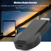 RRP £30 Set of 2 x WiFi HDMI TV Wireless Display Receiver Dongle Adapter Support for Airplay