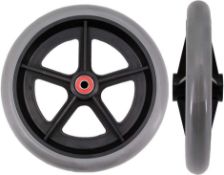 RRP £150 Set of 6 x 2Pcs Set SUNDELY® Rubber Wheel for Wheelchair Scooter Cart Walker Wheelbarrow