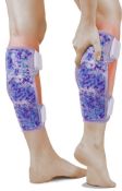 RRP £25 Set of 2 x Fomi Hot and Cold Shin and Calf Ice Packs, 2-Pack Leg Wrap