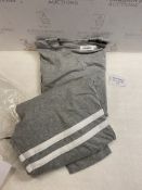 NC Women's 2Pcs Loose Tracksuit Crew Neck Long Sleeves Pullover Casual Loungewear Pajamas Set,
