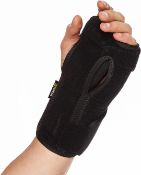 RRP £56 Set of 4 x BraceUP Night Sleep Wrist Support Brace for Men and Women - Lightweight Splint