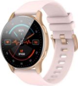 HOAIYO Smartwatch, 1.3" AMOLED Screen, Heart Rate, SpO2, Sleep Health Monitor, 3ATM Waterproof, 14