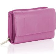 RRP £18.99 Woodland Leather Purse for Women Real Leather RFID Protection Small Purse with Card and
