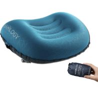RRP £38 Set of 2 x Trekology Camping Pillows Inflatable Travel Camp Pillows Inflatable Cushion