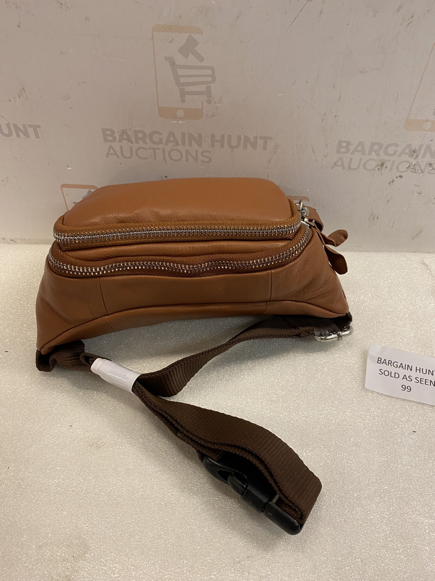 Woodland Leathers Genuine Leather Bum Bag, Waterproof Belt Bag