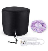 Set of 2 x Hair Cap Treatment Steamer for Deep Conditioning Thermal Hot Head Hair Spa