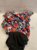 RRP £24.99 Gyabnw Swimming Costume Women Tankini Set Swimwear Bikini Bottom Swim Suit, Medium