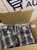 Set of 10 x Aseniza Men's Pyjama Shorts 100% Cotton Lounge Shorts Pj Bottoms w Pockets for Summer,