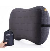 RRP £36 Set of 2 x Trekology Aluft Pro Large Camping Pillows Inflatable Travel Camp Pillows