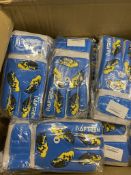 RRP £35 Set of 5 x Aftren Kids Goalkeeper Gloves Super Grip Double Wrap Wristband Training Gloves