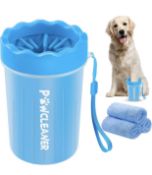 RRP £100 Set of 4 x Comotech Dog Paw Cleaner Washer Buddy Muddy Pet Foot Cleaner with 3 Absorbent
