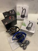Collection of Wireless Headphones and PC Headsets
