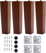 Approximate RRP £200 Collection of 12 x INMOZATA 4PCS Wooden Furniture Legs (see image for