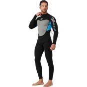 RRP £54.99 Ultra Stretch 3mm Neoprene Wetsuit Men, Full Body UV Protection Scuba Diving Suit, L