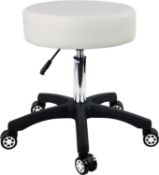 RRP £34.99 Furwoo Rolling Stool with Wheels Adjustable Task Chair Swivel Salon Stool