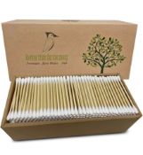 RRP £40 Set of 5 x Beautiful Mind Natural Bamboo Cotton Buds - Packs of 500 - Two Tip Buds