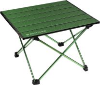 RRP £29.99 Rock Cloud Portable Camping Table Ultralight Aluminum Folding Beach Table Black,with