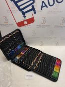 Melifluo 72 Colouring Pencils Set with Black Portable Zipper Bag. Professional Coloured Pencils