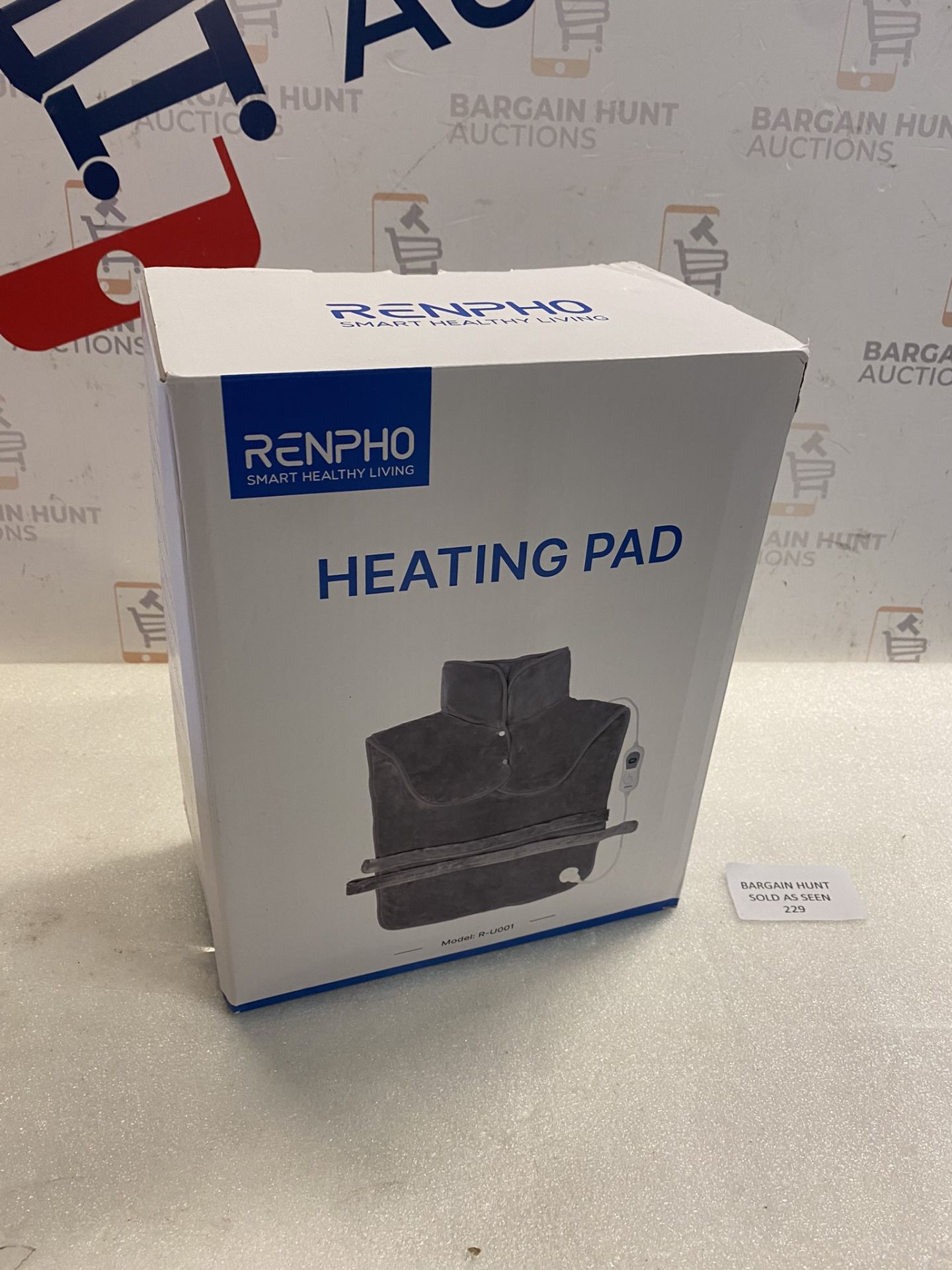 RRP £33.99 Renpho Electric Heat Pad for Back and Shoulders Fast Heated Warmer - Image 2 of 2