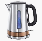 RRP £55 Russell Hobbs Luna Fast Boil Electric Kettle Cordless Stainless Steel 1.7L Jug Kettle