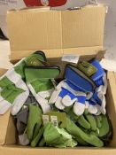 Set of 10 x Garden Gloves, Gardening Grip Gloves