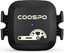 RRP £74 Set of 4 x COOSPO Bike Cadence Speed Sensor BK467, Bluetooth ANT+ Cadence Sensor for GPS