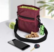 RRP £22 Set of 2 x Reopet Waterproof Dog Treat Pouch Bag with Multiple Pockets, Waterproof and