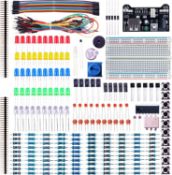 ELEGOO Electronic Fun Kit Breadboard Cable Resistor Capacitor LED Potentiometer for Electronic