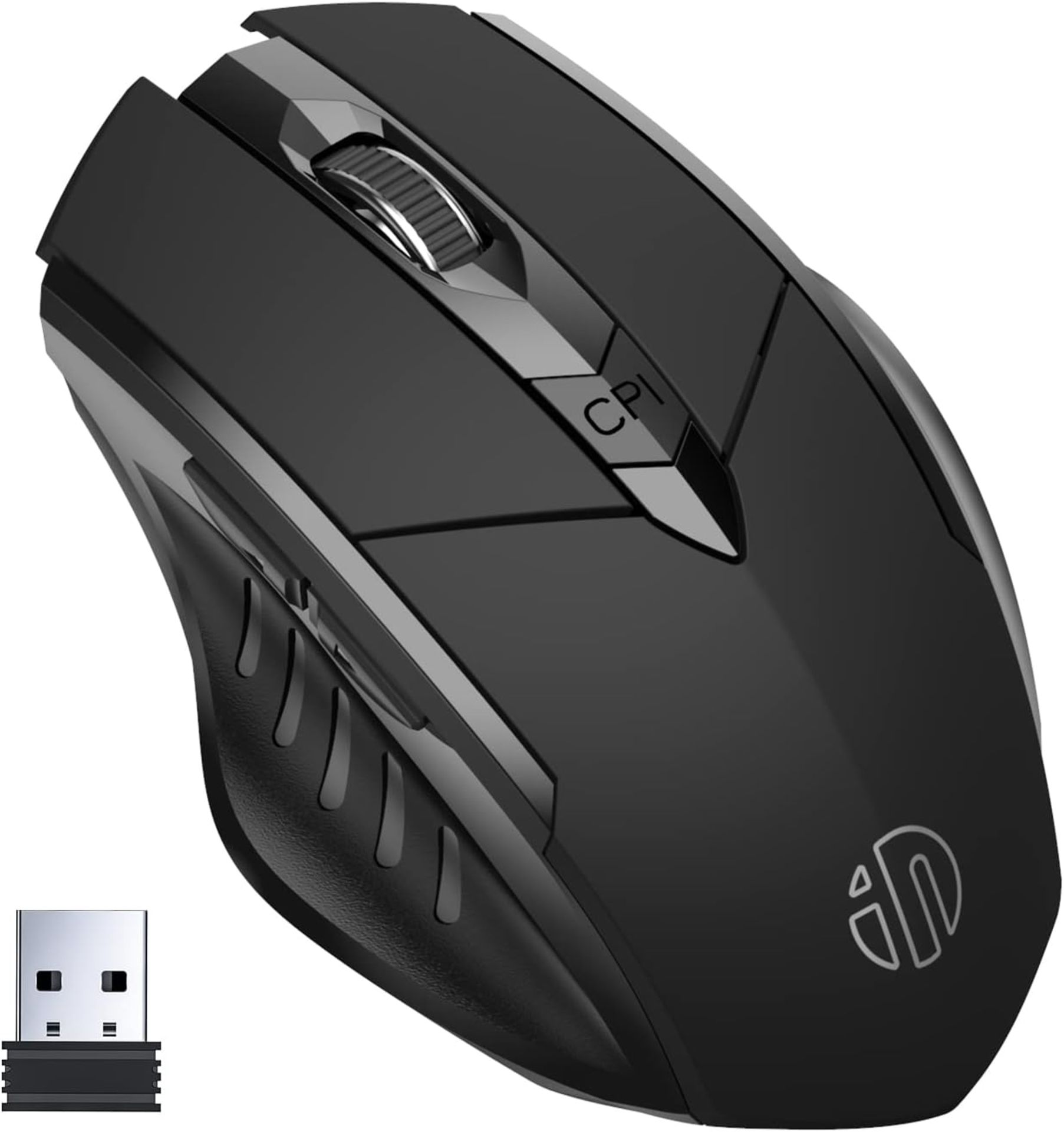 RRP £84 Set of 6 x INPHIC Wireless Mouse Rechargeable, Ergonomic Silent Click USB 2.4G Cordless