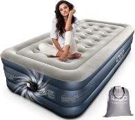 RRP £78.99 iDOO Single Size Air Bed, Inflatable bed with Built-in Pump, Comfortable Air Mattress,