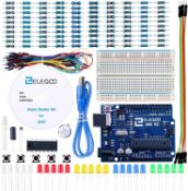 ELEGOO UNO Project Basic Starter Kit with Tutorial and UNO R3 Board Compatible with Arduino IDE