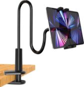 RRP £24.99 Oilcan Flexible Arm Tablet/ Phone Holder Stand for Bed Table, Gooseneck Desk iPad