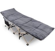 RRP £96.99 Redcamp Folding Camping Bed for Adults Heavy Duty Sturdy Bed with Mattress
