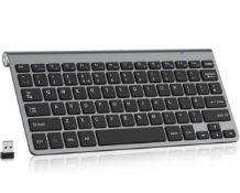 RRP £36 Set of 2 x Pinkcat 2.4G Wireless Keyboard Ultra Slim Ergonomic Quiet Compact Portable