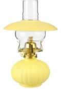 amanigo 28cm Glass Kerosene Lamp Chimney Clear Glass Oil Light Yellow