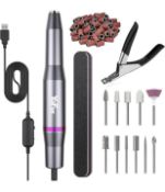 RRP £21.99 Electric Nail Files Professional Electric Nail Drill for Acrylic Nail Gel Portable