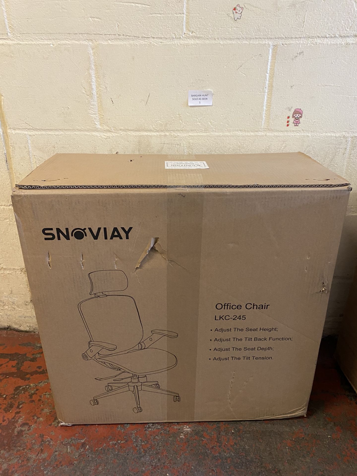 RRP £169.99 SNOVIAY Ergonomic Office Chair, Executive Task Mesh Chair High Back Desk Chair with - Image 2 of 2