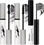 Set of 4 x 3-Different Classic Everyday Mascaras, Volume and Length,Long Lasting,Waterproof [3-in-1]