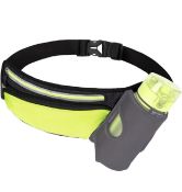 RRP £17.99 Meichoon Waist Pack Night Reflective with One Water Bottle Portable Running Belt