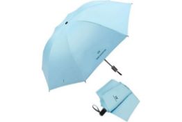 RRP £17.99 Tinyuet Umbrella, 38 Inch Folding Umbrella-Blue