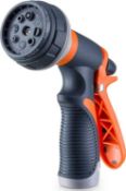 RRP £19.99 Garden Hose Pipe Spray Gun, Hoselock 8 Adjustable Patterns Garden Hose Nozzle, High-