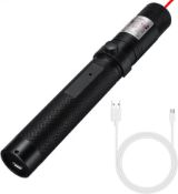 Cjsmtech 2 in 1 Rechargeable Light, Aluminum Alloy Torch with Adjustable Focus
