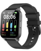 RRP £29.99 Cloudpoem Smart Watch 1.69 inch Touch Screen IP68 Waterproof Fitness Tracker for