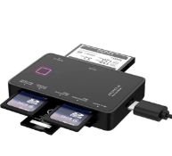 RRP £32 Set of 2 x Zedela 7-in-1 USB 3.0 multi Card Reader |Super Speed External SD Card Reader
