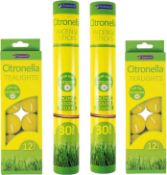 Outdoor Garden Citronella Incense Insect Repellent Sticks (Pack of 2) bundled with Citronella